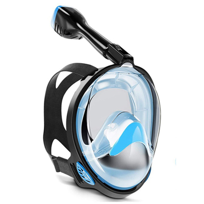 Dive Full Face Snorkel Mask, Snorkeling Gear for Adults Kids with Latest Dry Top Breathing System