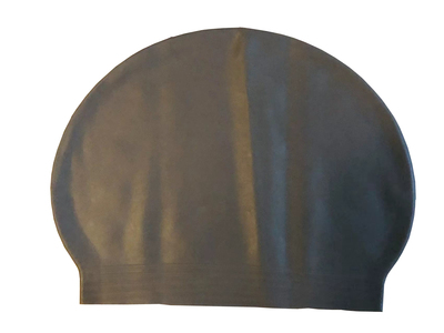 Brown Custom Printed Latex Swimming Cap Unisex, Bulk Wholesale.